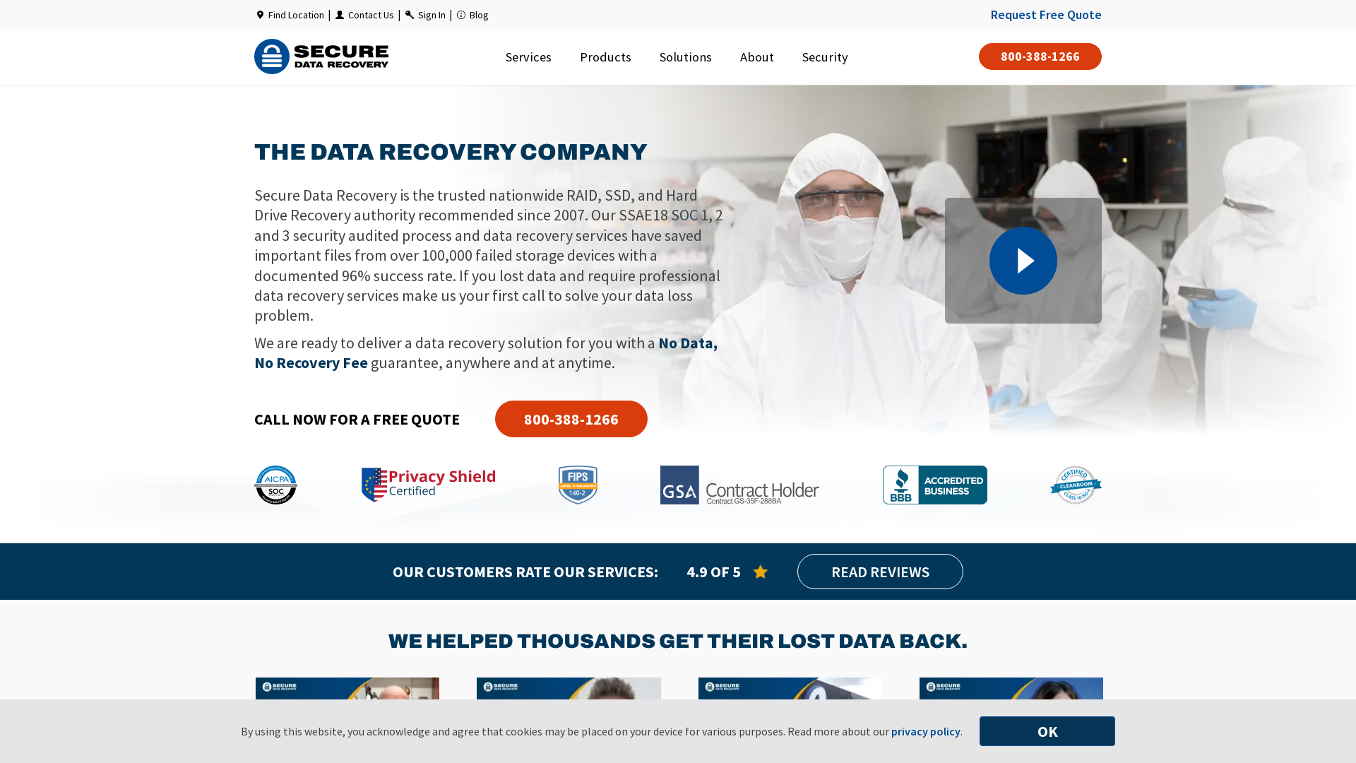 Secure Data Recovery