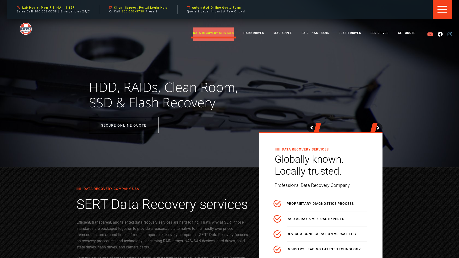 SERT Data Recovery